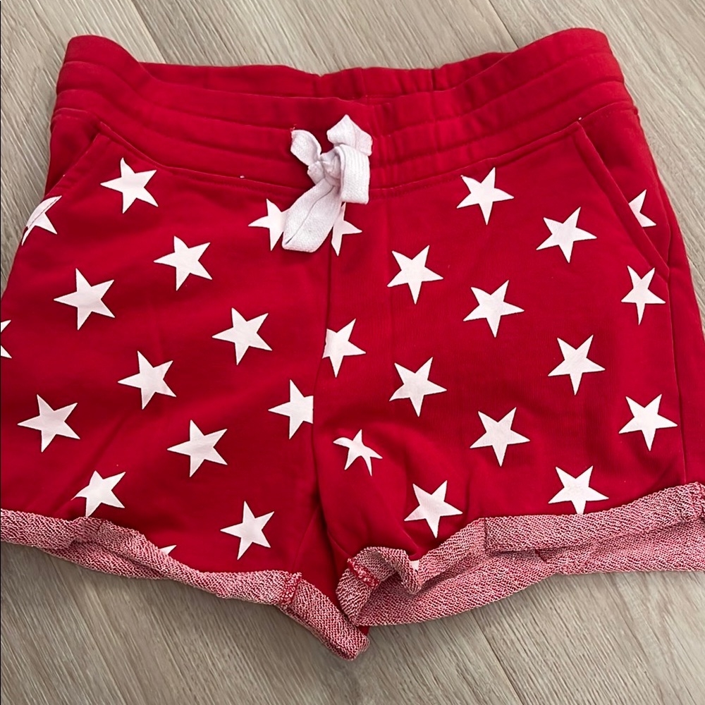 Reflex Red Star Print Women's Shorts